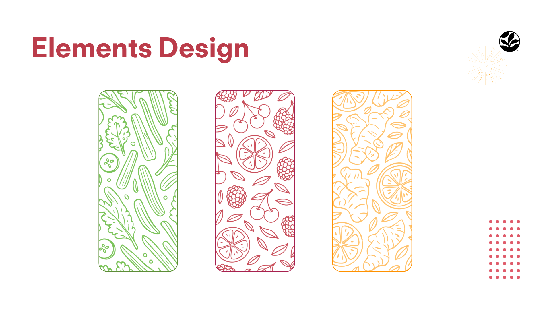 Elements design - label pattern system