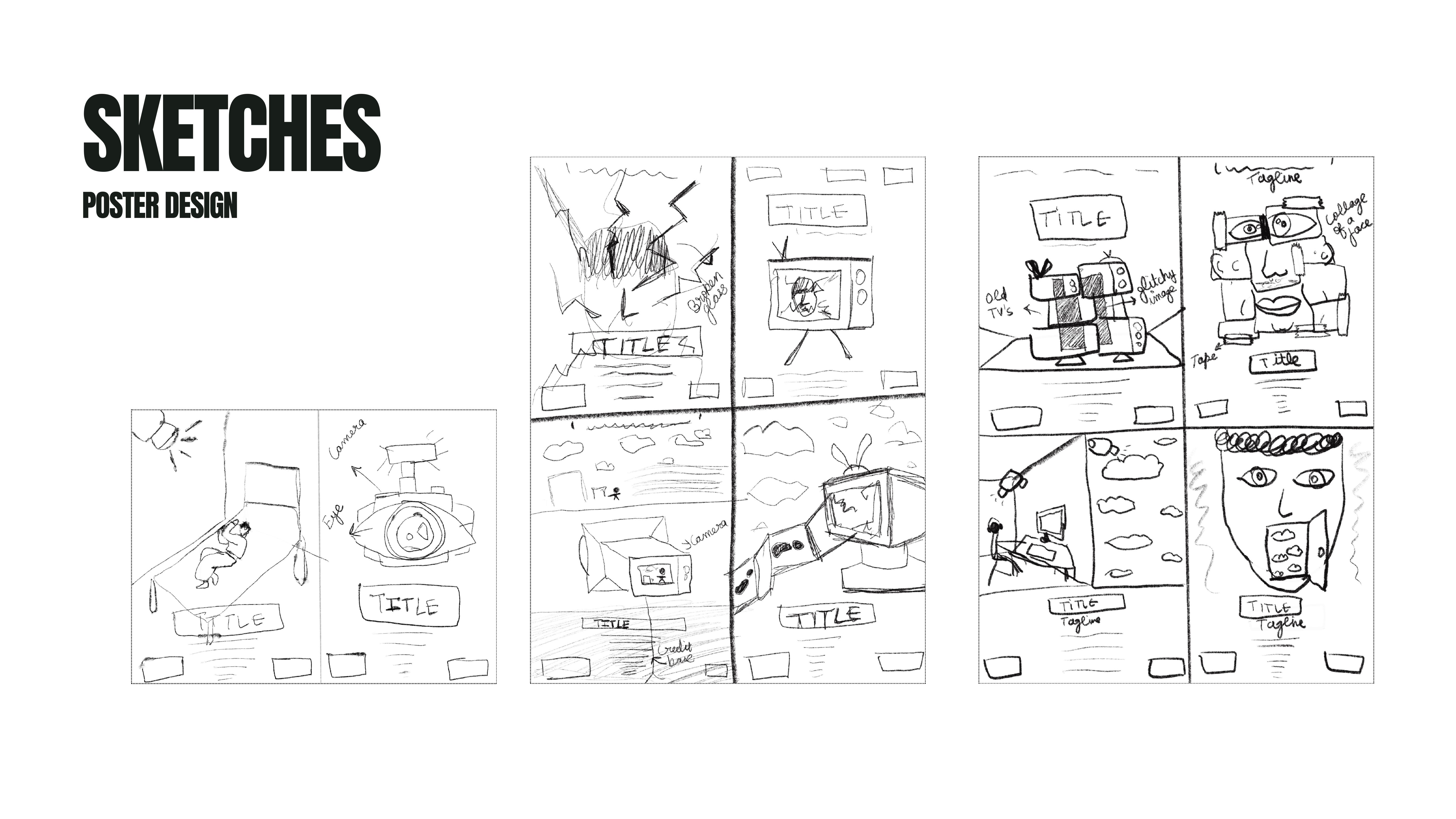 Sketches - poster layout concepts
