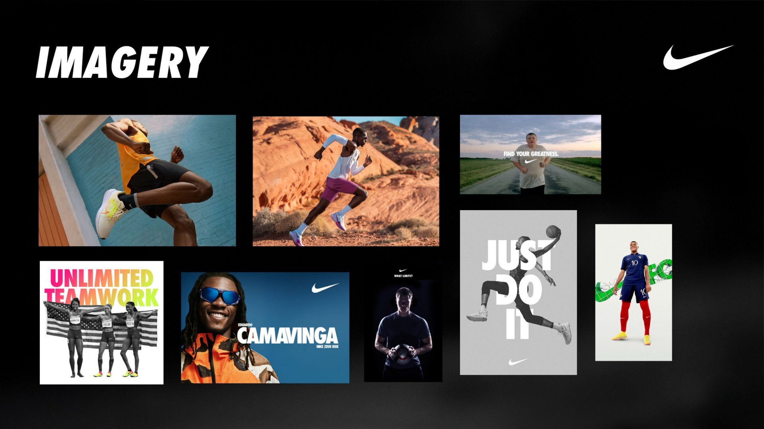 Imagery - Nike brand photography and campaign references