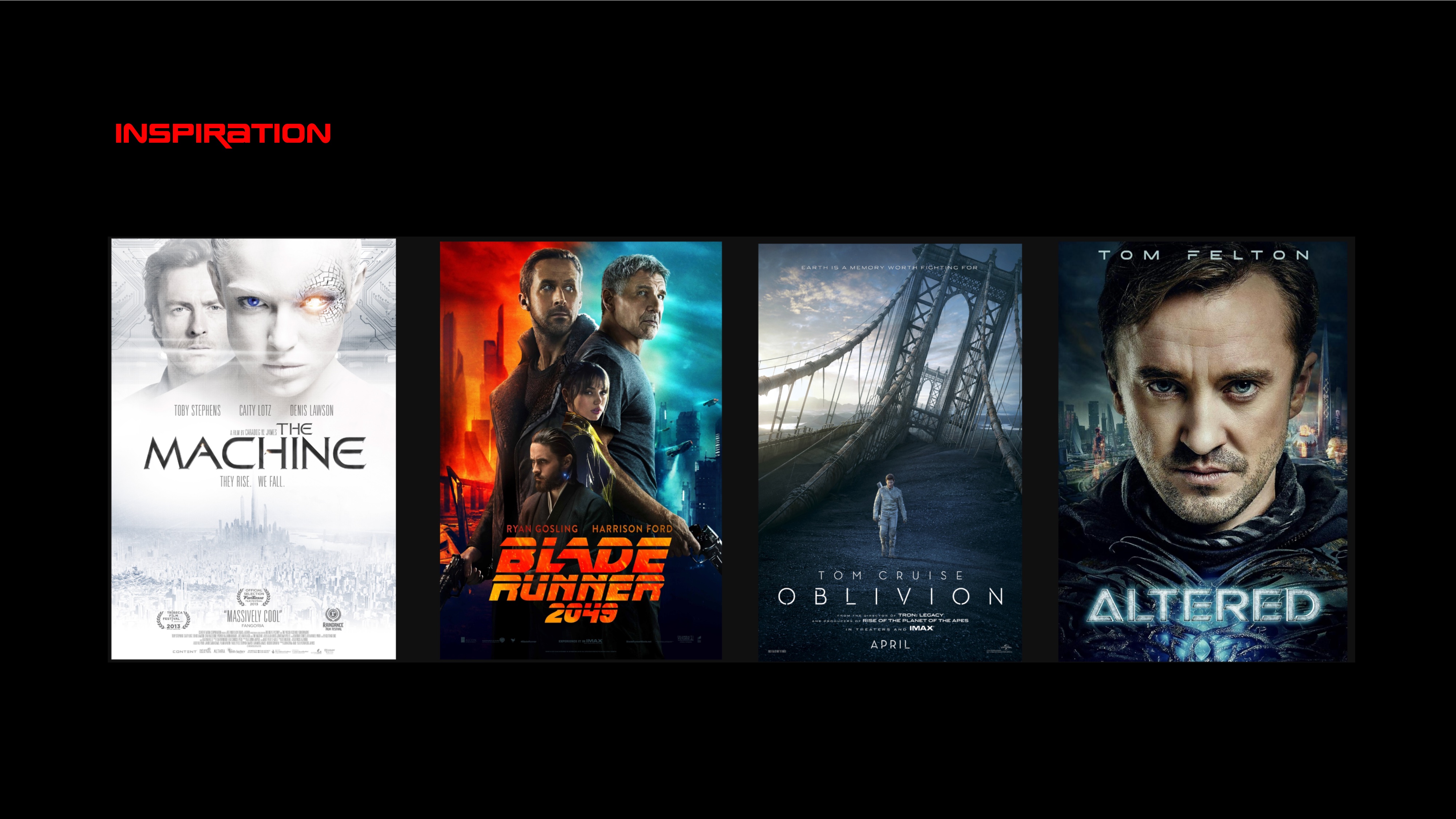 Inspiration - The Machine, Blade Runner 2049, Oblivion, Altered